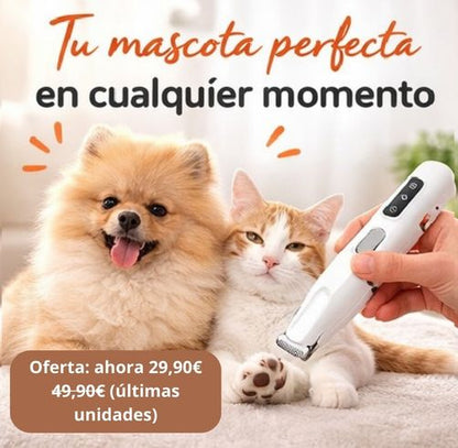 Recortadora PawTrim™ Pro, el cuidado que tu mascota merece, sin estrés y desde casa